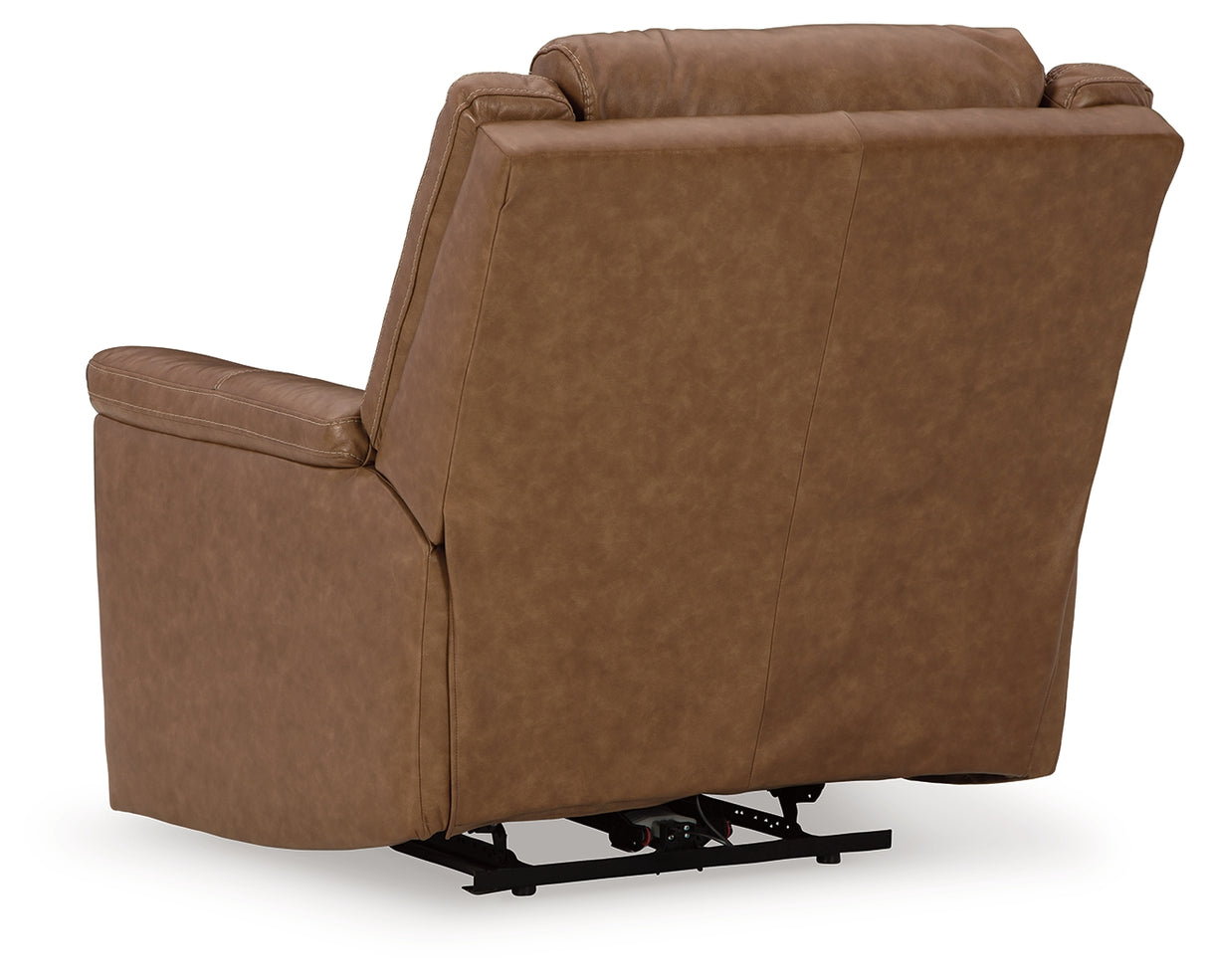 Trasimeno Sofa, Loveseat and Recliner in Caramel - PKG015849