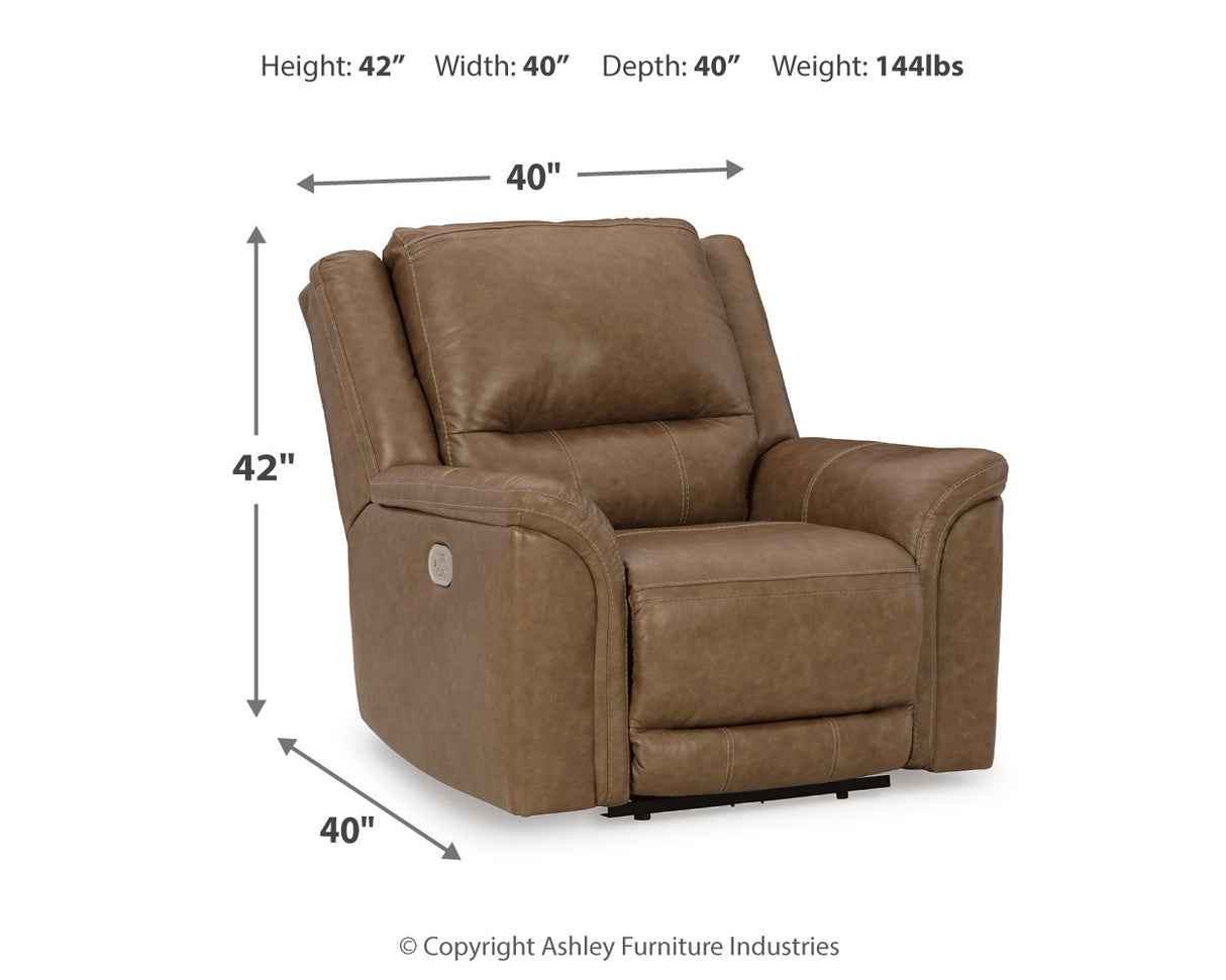 Trasimeno Sofa, Loveseat and Recliner in Caramel - PKG015849