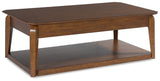 Trenmour Medium Brown Coffee Table - T596-1