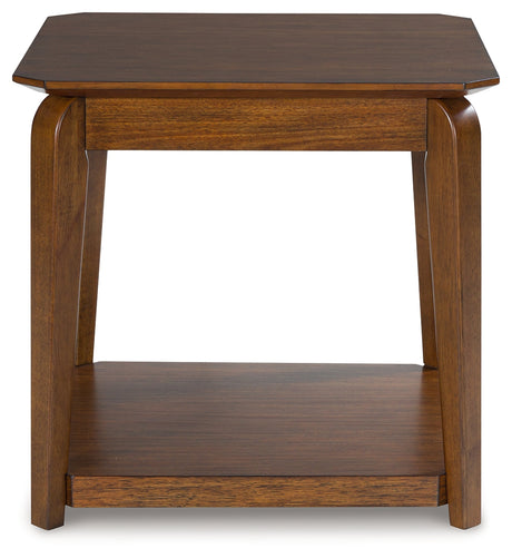 Trenmour Medium Brown End Table - T596-2