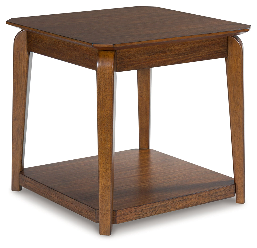 Trenmour Medium Brown End Table - T596-2