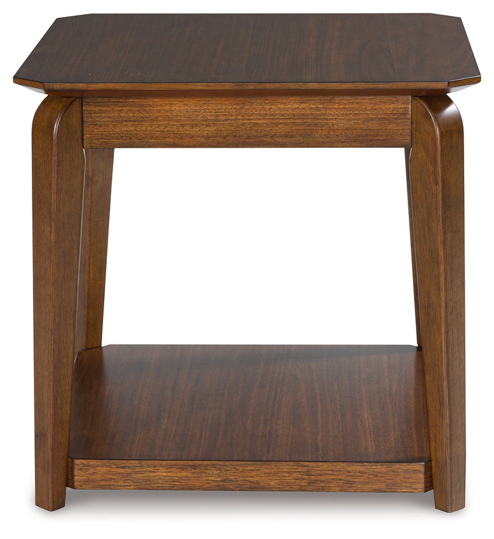 Trenmour Medium Brown End Table - T596-2