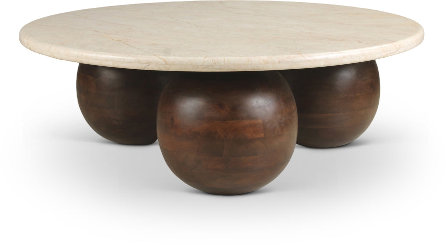 Treviso Marble Coffee Table in Beige from Meridian - Luna Furniture