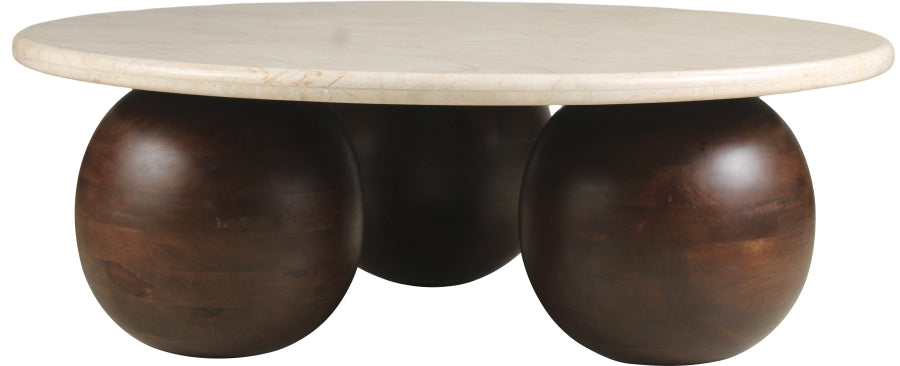 Treviso Marble Coffee Table in Beige from Meridian - Luna Furniture