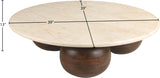 Treviso Marble Coffee Table in Beige from Meridian - Luna Furniture