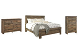 Trinell King Panel Bed with Dresser and Chest in Brown from Ashley - Luna Furniture