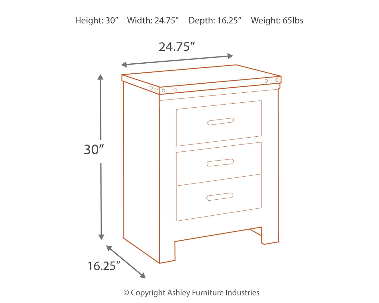 Trinell Queen Poster Bed with Dresser and 2 Nightstands in Brown - PKG005101