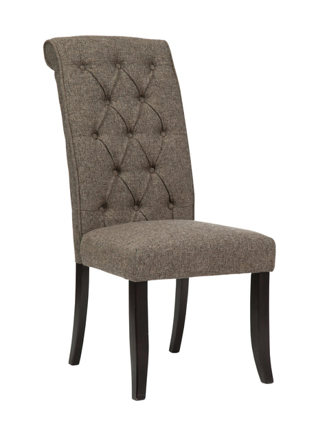 Tripton 2-Piece Dining Room Chair in Graphite from Ashley - Luna Furniture