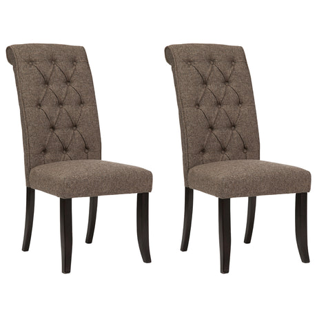 Tripton 2-Piece Dining Room Chair in Graphite from Ashley - Luna Furniture