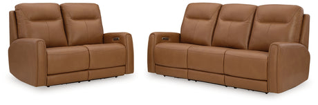 Tryanny Sofa and Loveseat in Butterscotch from Ashley - Luna Furniture