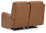 Tryanny Sofa, Loveseat and Recliner in Butterscotch - PKG016550