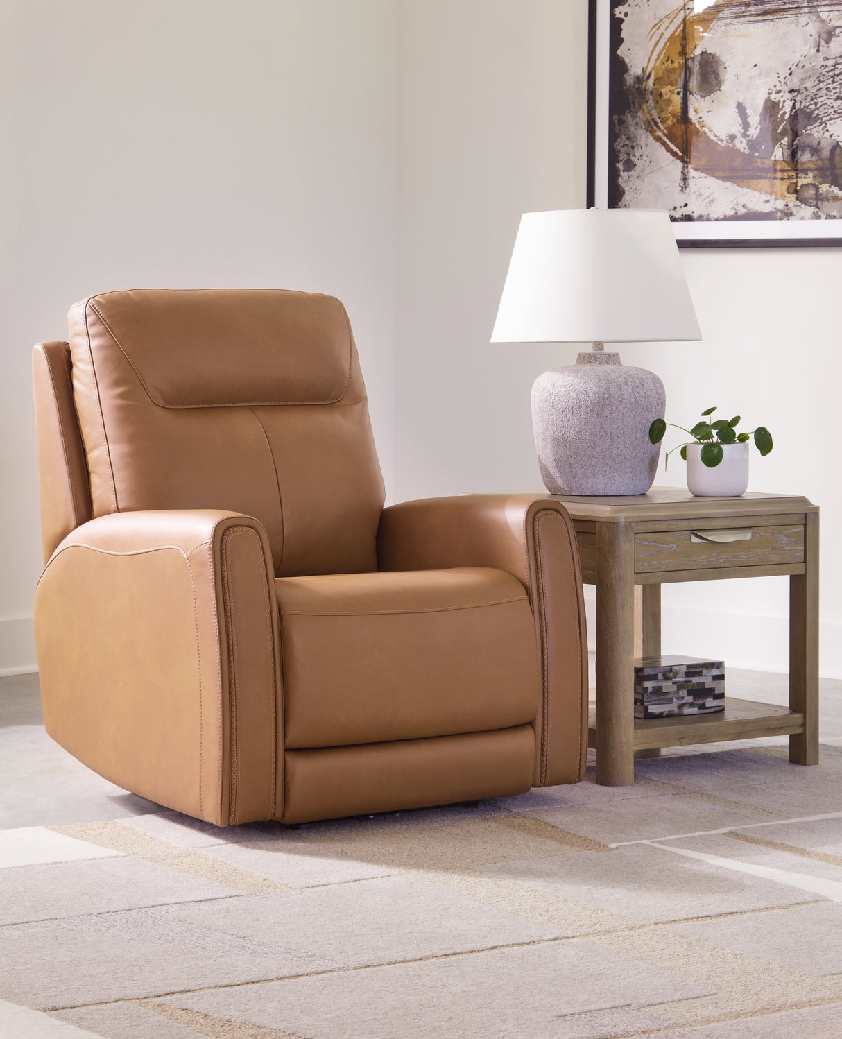 Tryanny Sofa, Loveseat and Recliner in Butterscotch - PKG016550