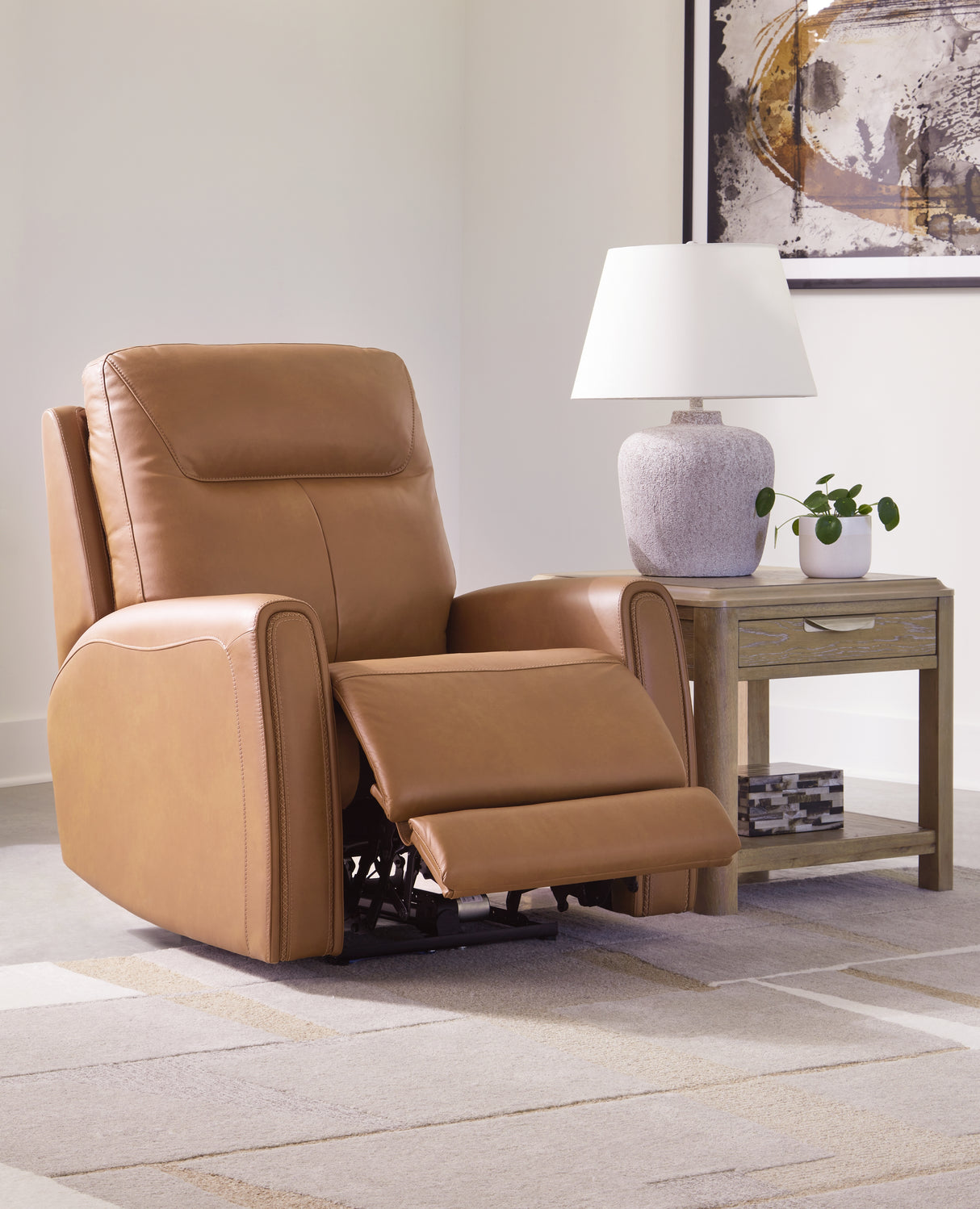 Tryanny Sofa, Loveseat and Recliner in Butterscotch - PKG016550