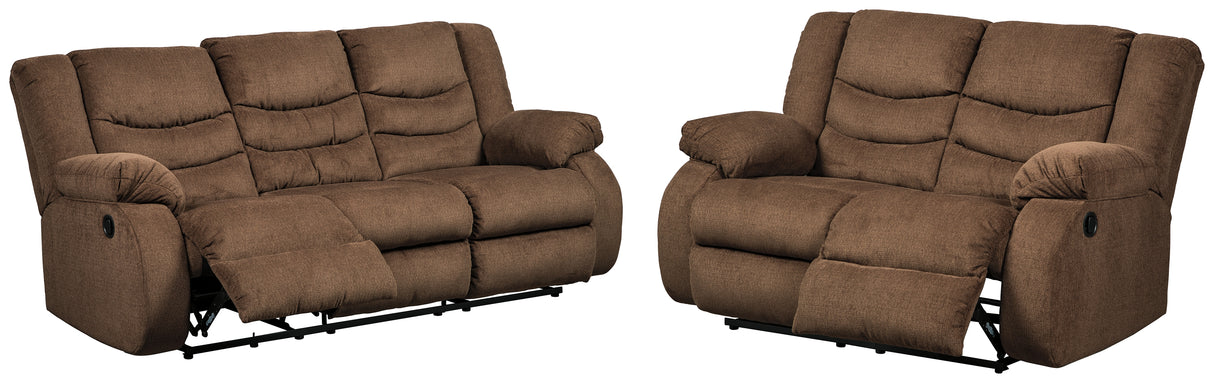 Tulen Sofa and Loveseat in Chocolate - PKG001898