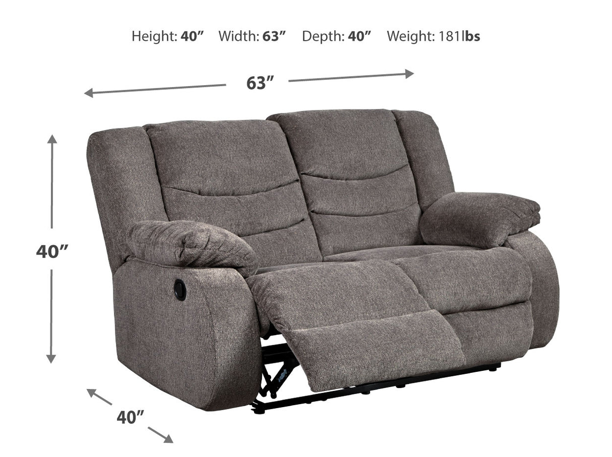 Tulen Sofa and Loveseat in Gray - PKG014067