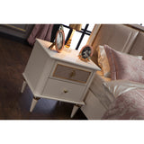 Mistral Opak White Nightstand