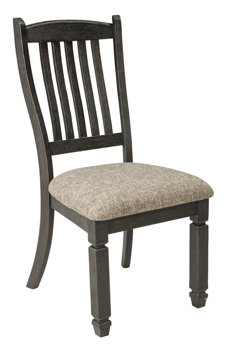 Tyler Creek 2-Piece Dining Room Chair in Black/Grayish Brown - PKG000210