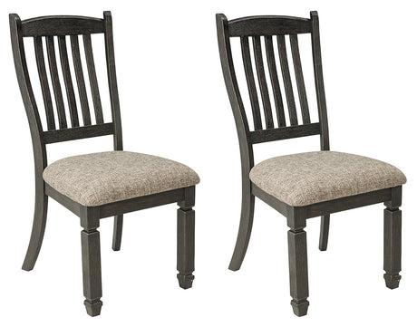 Tyler Creek 2-Piece Dining Room Chair in Black/Grayish Brown - PKG000210