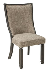 Tyler Creek 2-Piece Dining Room Chair in Black/Grayish Brown - PKG000211