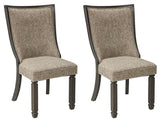 Tyler Creek 2-Piece Dining Room Chair in Black/Grayish Brown - PKG000211