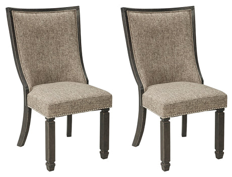 Tyler Creek 2-Piece Dining Room Chair in Black/Grayish Brown - PKG000211