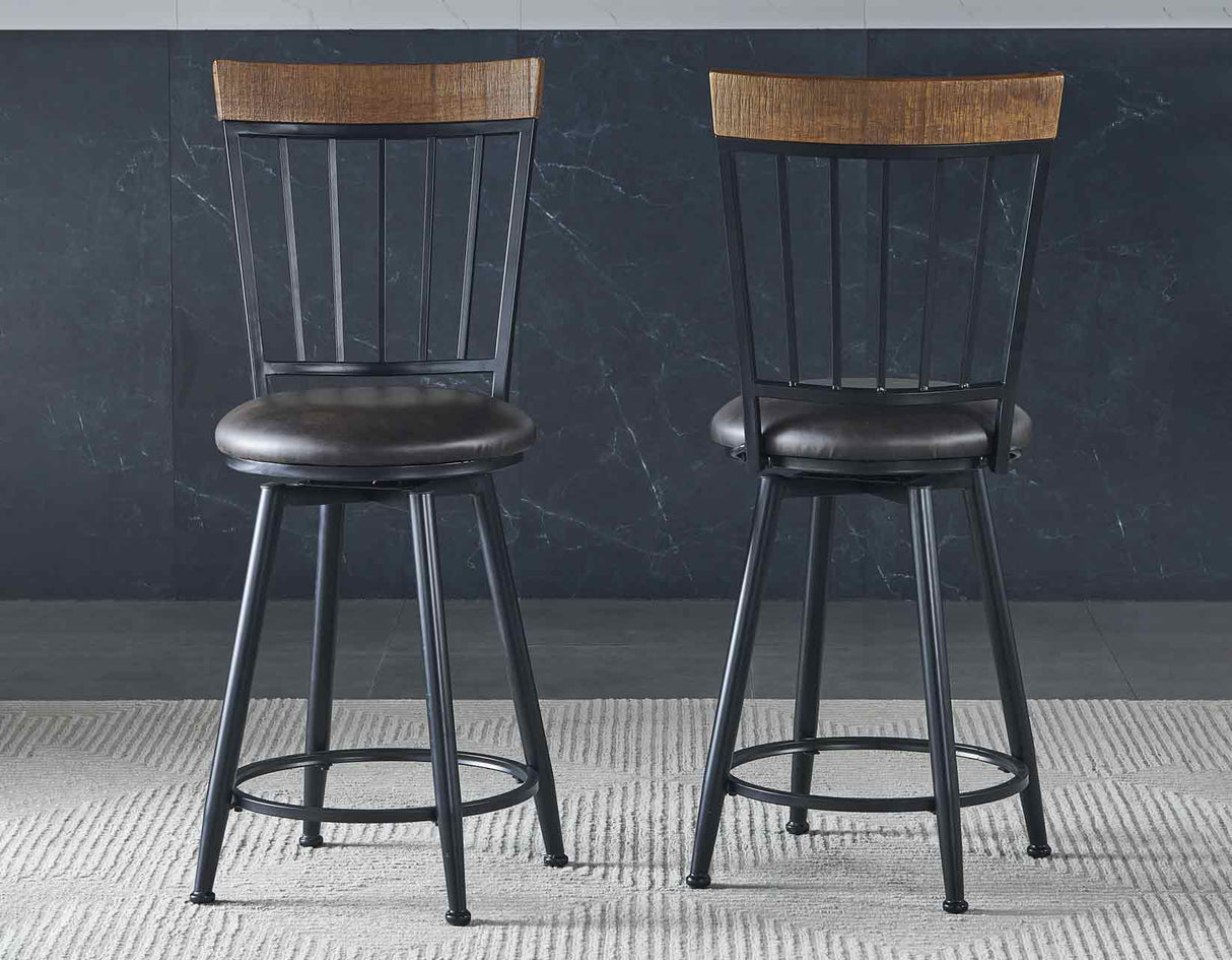 Tyler Swivel 24-inch Counter Stool from Steve Silver - Luna Furniture