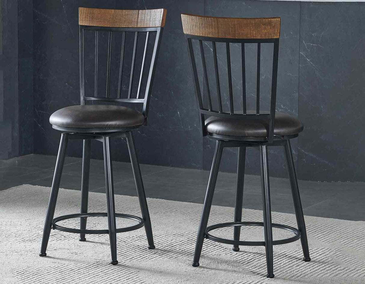 Tyler Swivel 24-inch Counter Stool from Steve Silver - Luna Furniture