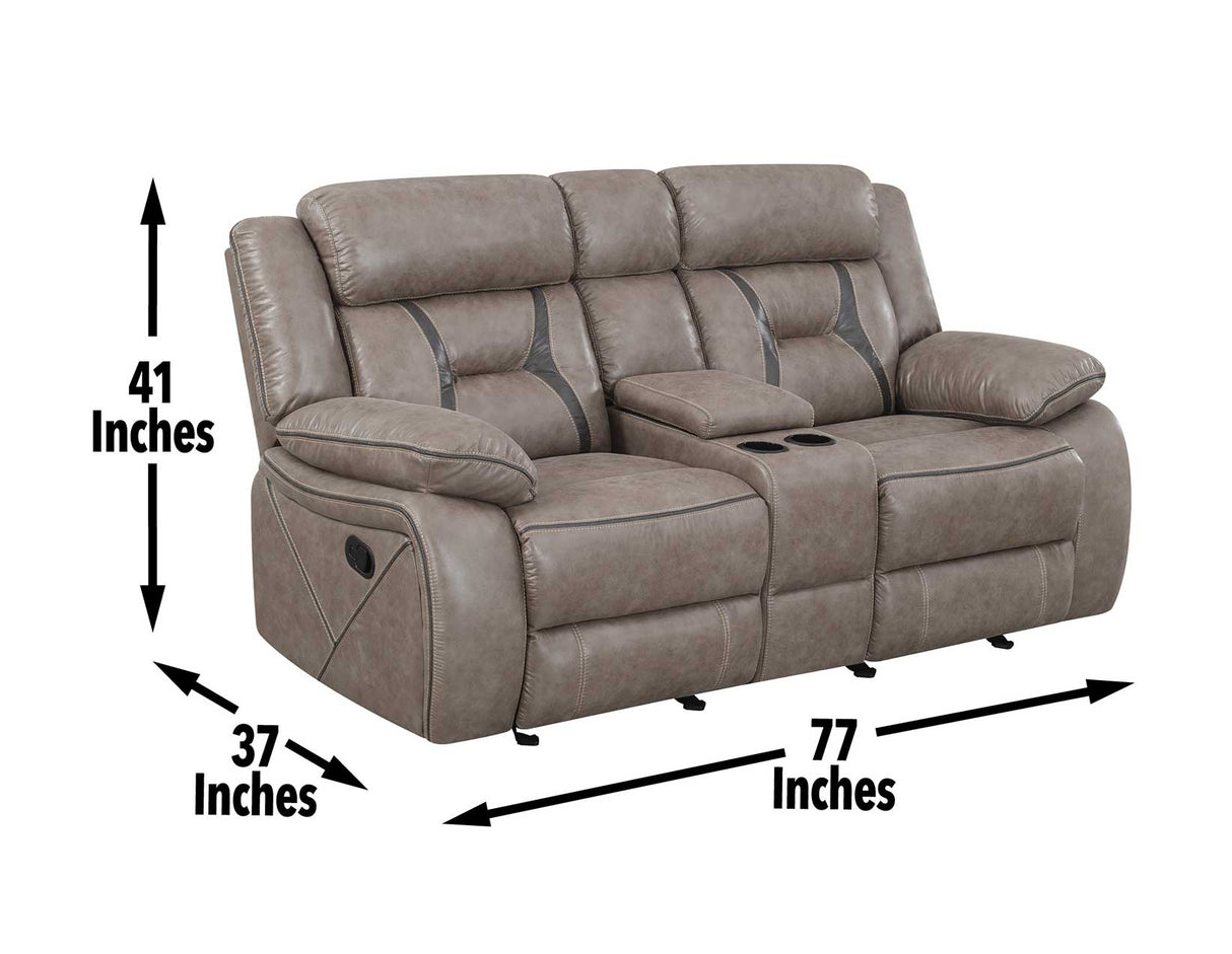 Tyson Reclining Glider Console Loveseat from Steve Silver - Luna Furniture