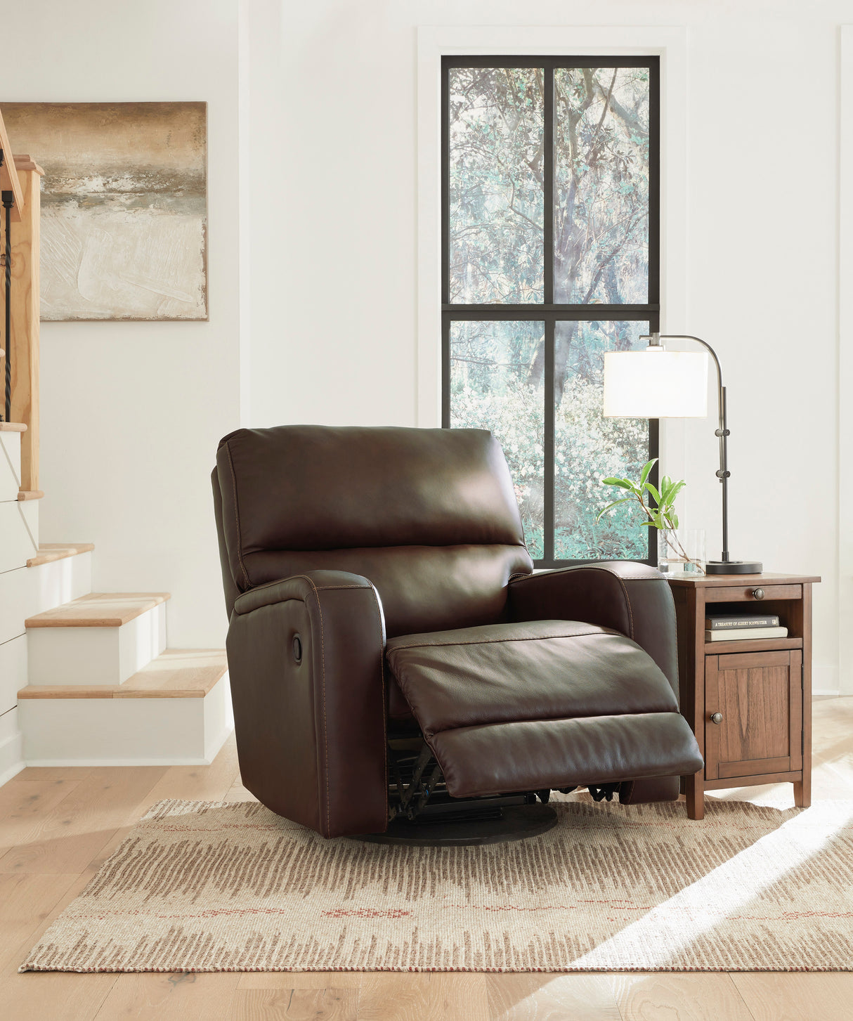 Ember Coffee Swivel Glider Recliner from Happy Homes - Luna Furniture