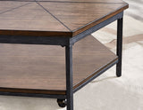 Ultimo Hexagon Lift-Top Cocktail Table w/Casters from Steve Silver - Luna Furniture