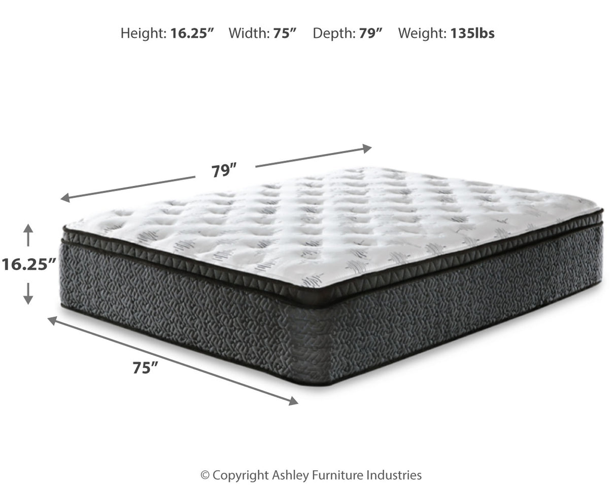 Ultra Luxury ET with Memory Foam Mattress with Adjustable Base in White - PKG018467