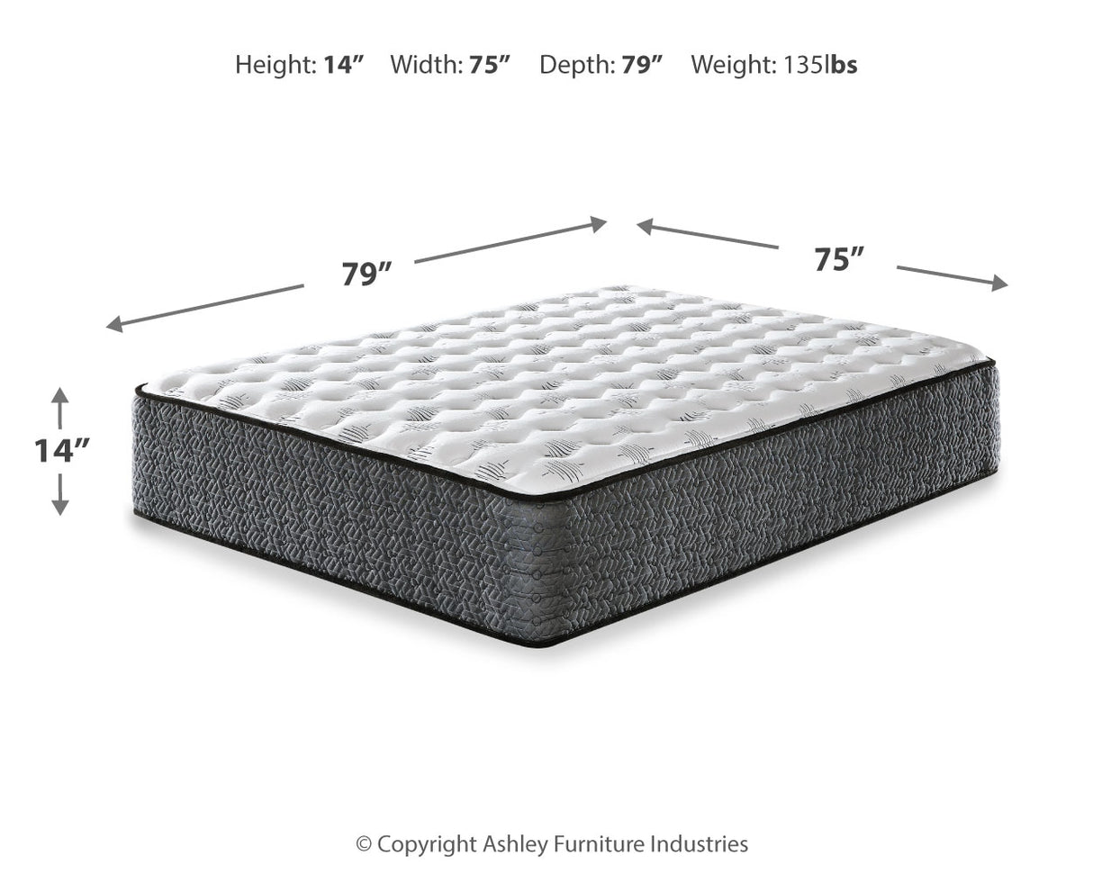 Ultra Luxury Firm Tight Top with Memory Foam Mattress with Adjustable Base in White from Ashley - Luna Furniture