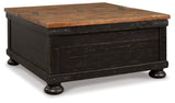 Valebeck Coffee Table with 1 End Table in Black/Brown from Ashley - Luna Furniture