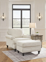 Valerani Chair and Ottoman in Sandstone - PKG015039