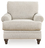 Valerani Chair and Ottoman in Sandstone - PKG015039