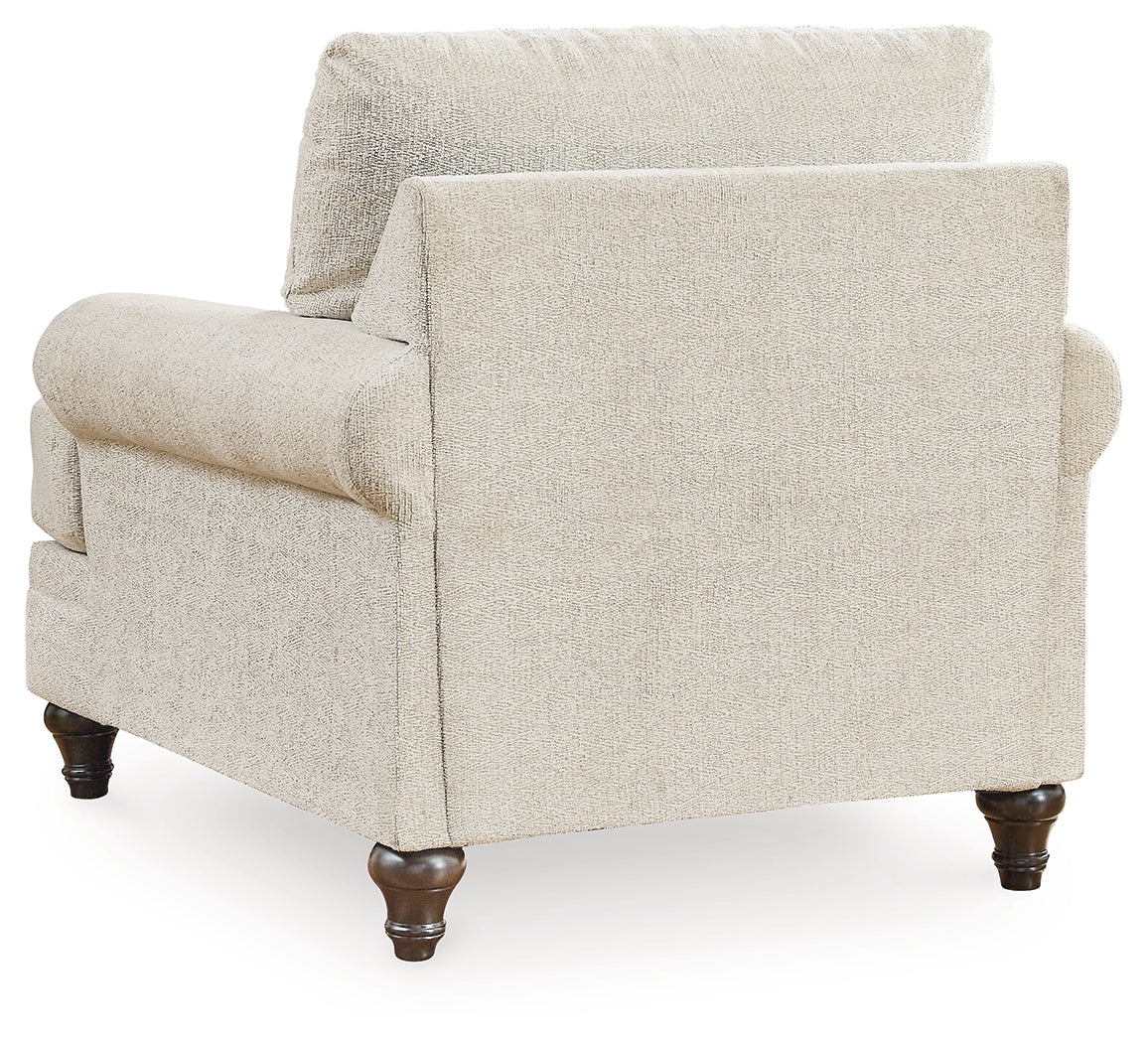 Valerani Chair and Ottoman in Sandstone - PKG015039