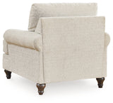 Valerani Chair and Ottoman in Sandstone - PKG015039