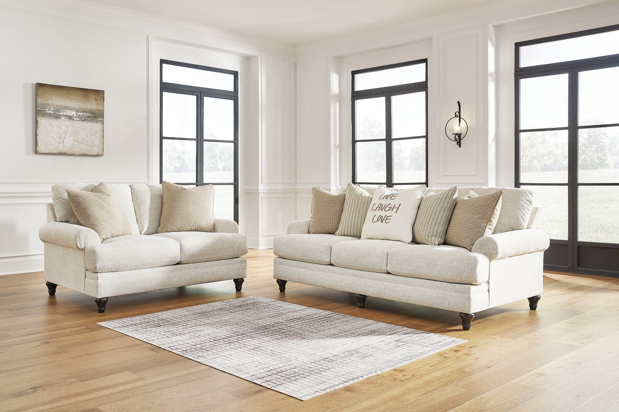 Valerani Sofa and Loveseat in Sandstone - PKG015040