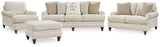 Valerani Sofa, Loveseat, Chair and Ottoman in Sandstone - PKG015041