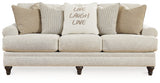 Valerani Sofa, Loveseat, Chair and Ottoman in Sandstone - PKG015041