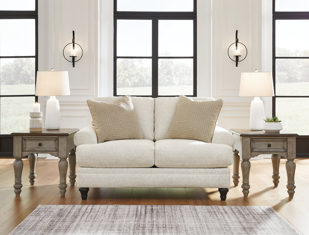 Valerani Sofa, Loveseat, Chair and Ottoman in Sandstone - PKG015041