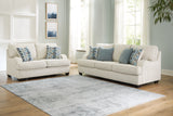 Valerano Sofa and Loveseat in Parchment - PKG015022