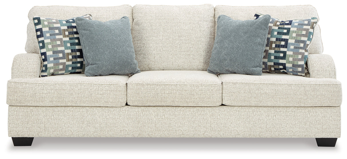 Valerano Sofa and Loveseat in Parchment - PKG015022