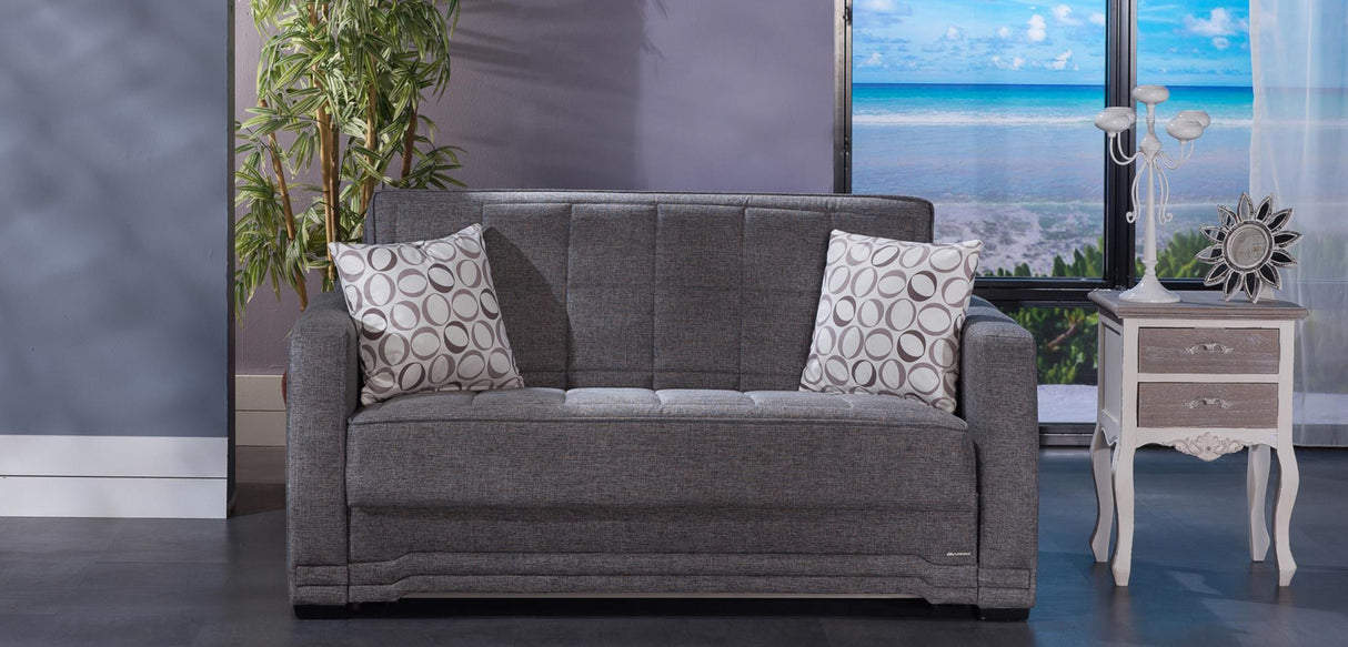 Valerie Love Seat (Diego Gray) 3 Pieces - 10-VAL-6227D-02-0