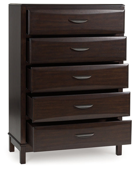 Vanmore Dark Brown Chest of Drawers - B479-46