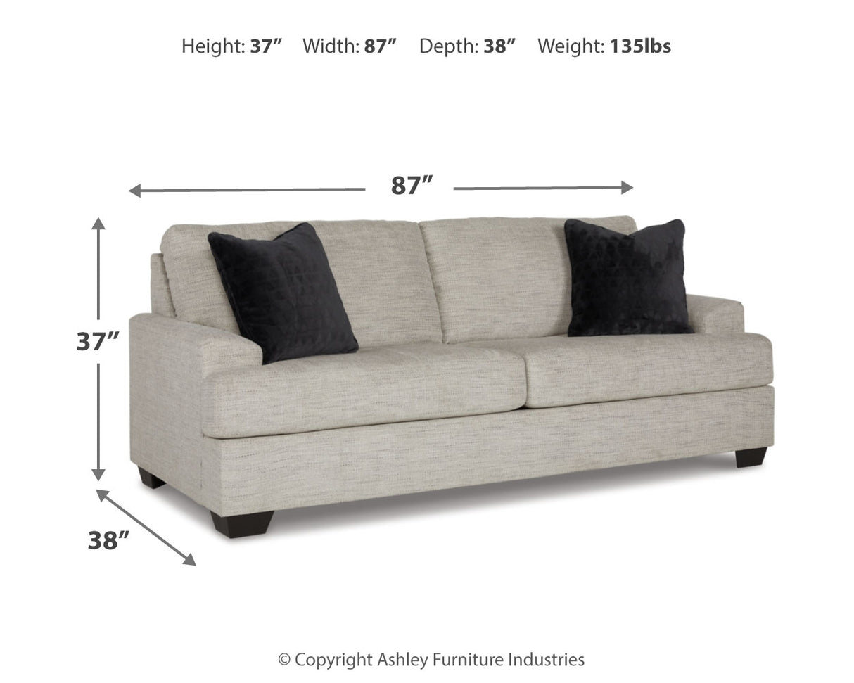 Vayda Sofa and Loveseat in Pebble - PKG015019