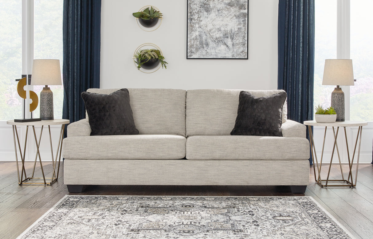 Vayda Sofa and Loveseat in Pebble - PKG015019