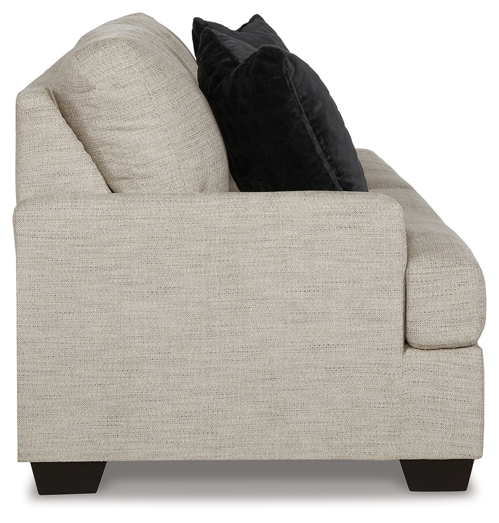 Vayda Sofa, Loveseat, Chair and Ottoman in Pebble - PKG015020