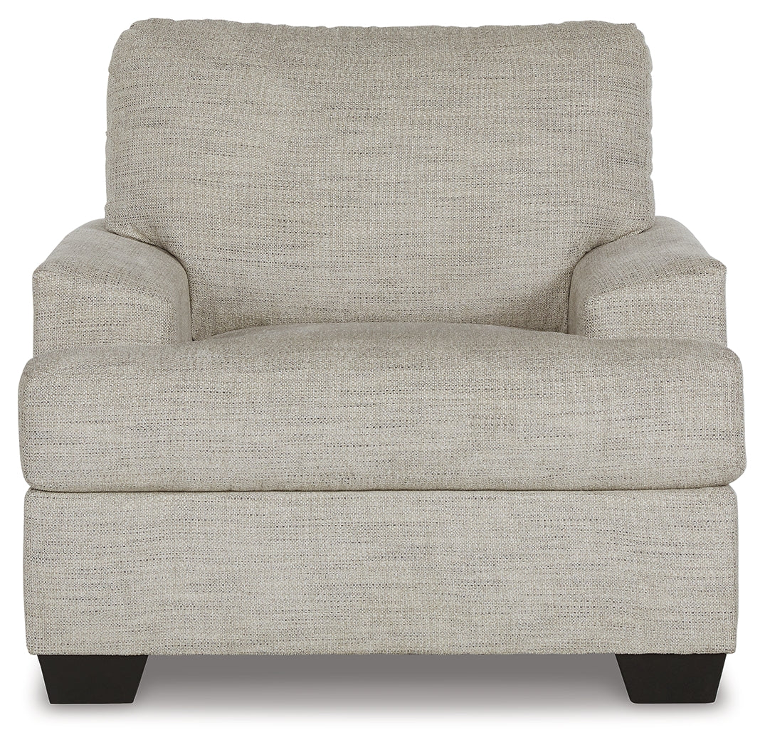 Vayda Sofa, Loveseat, Chair and Ottoman in Pebble - PKG015020