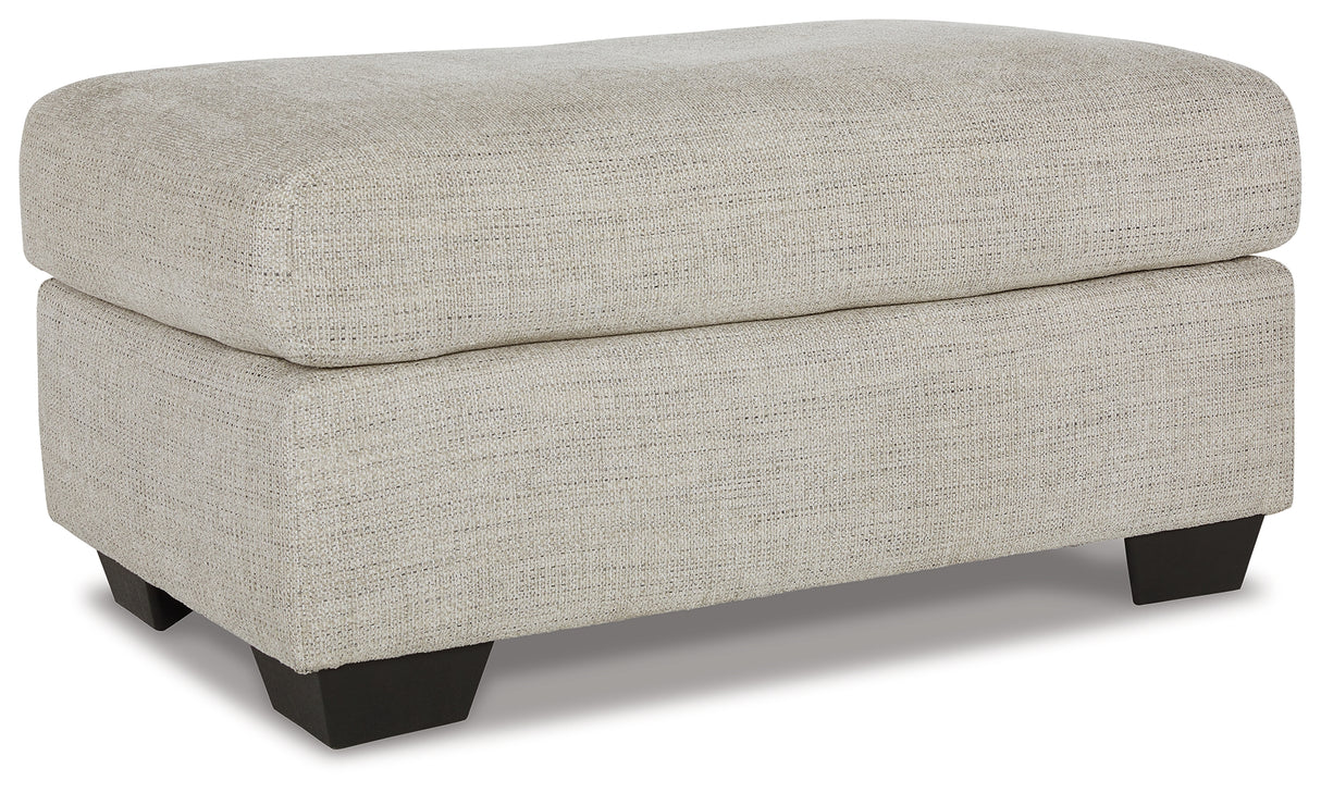 Vayda Sofa, Loveseat, Chair and Ottoman in Pebble - PKG015020